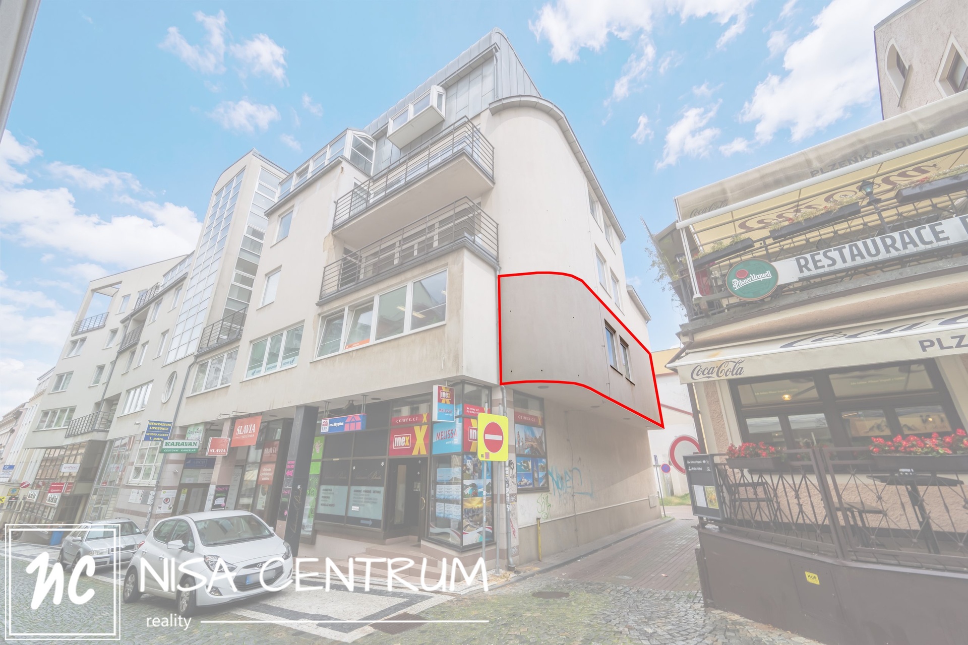 Pronájem lukrativní kanceláře 41 m² v centru Liberce s parkovacím místem